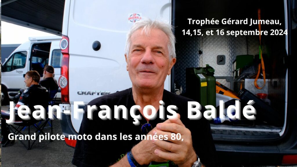 Jean-François Baldé, pilote de grands prix moto